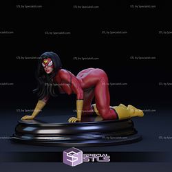 Spiderwoman Crawling STL Files 3D Model