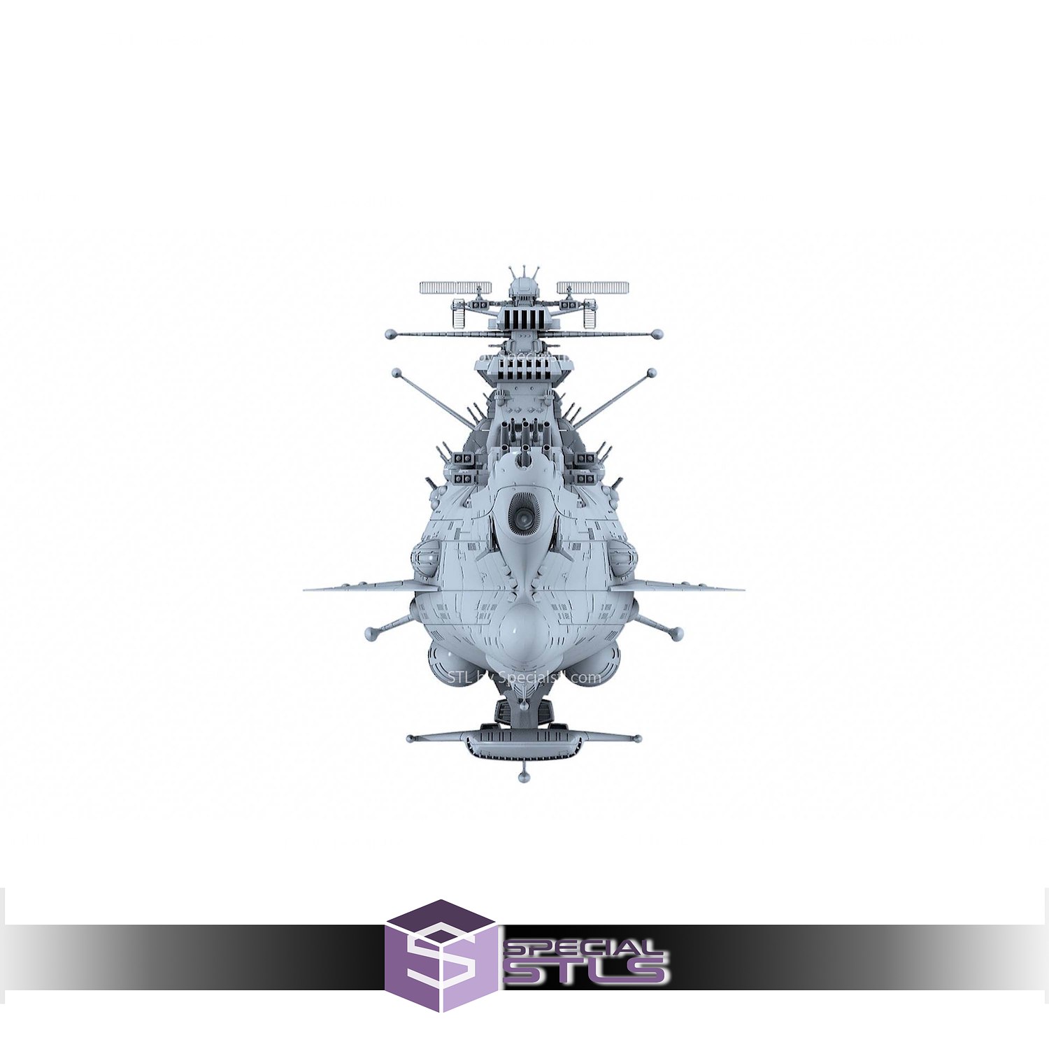 Space Battleship Yamato 2199 3D Printer Files STL Model — view 3