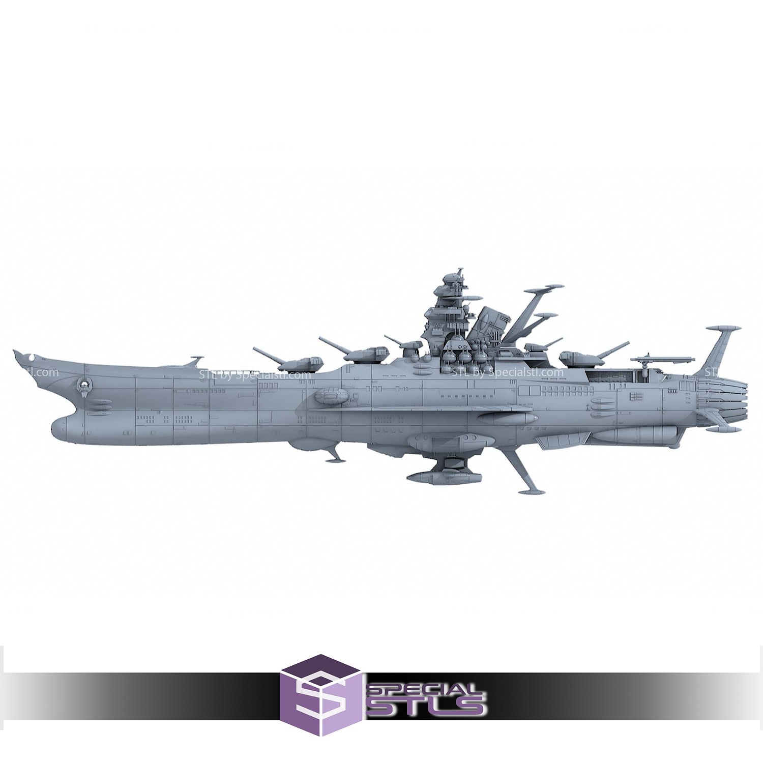 Space Battleship Yamato 2199 3D Printer Files STL Model — view 5