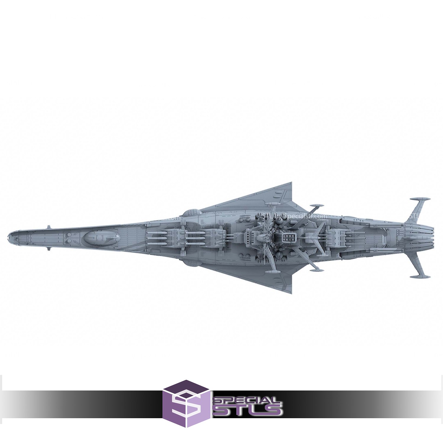 Space Battleship Yamato 2199 3D Printer Files STL Model — view 6