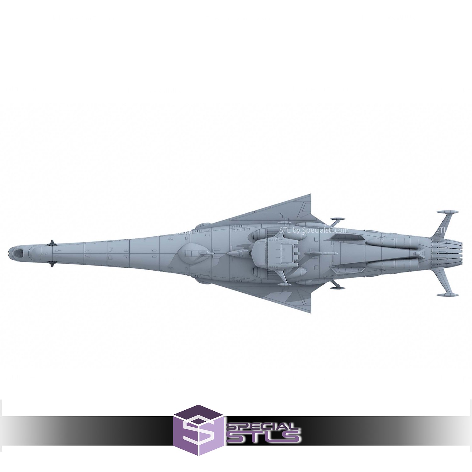 Space Battleship Yamato 2199 3D Printer Files STL Model — view 7