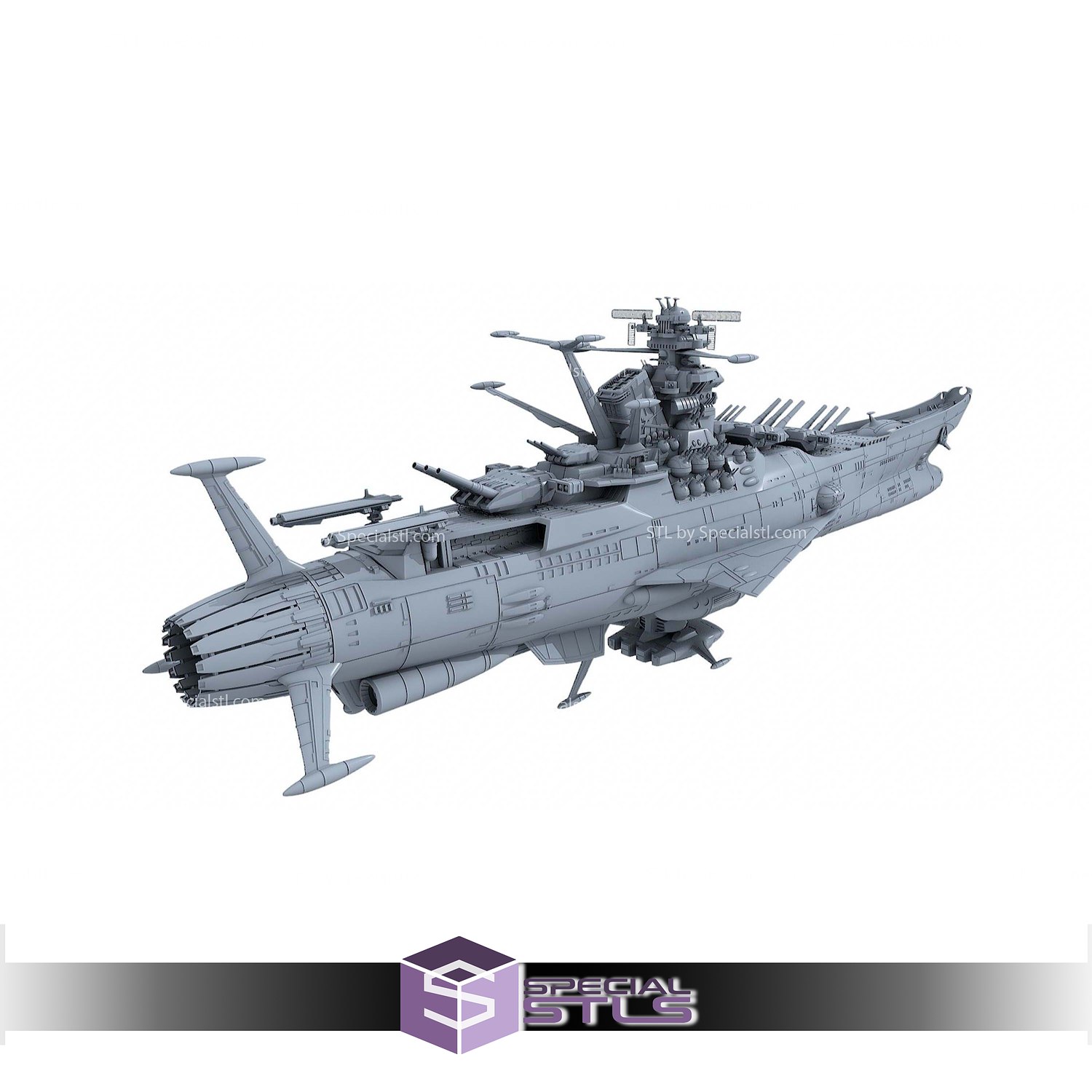 Space Battleship Yamato 2199 3D Printer Files STL Model — view 8
