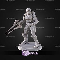 Campaign Evolved Master Chief Pose 2 STL Files 3D Model