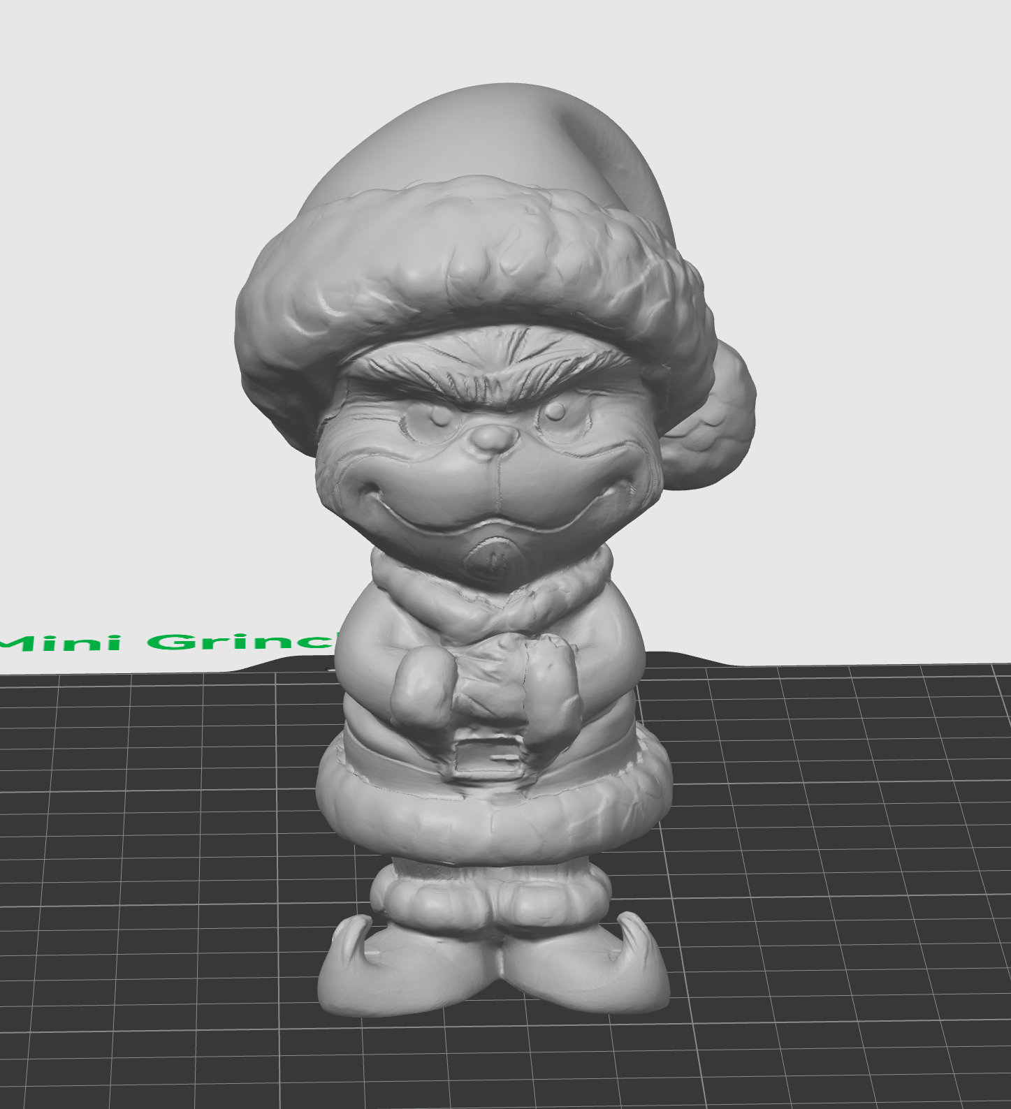 Mini Grinch - Cute Christmas Toy - 3D Print STL/3MF Model