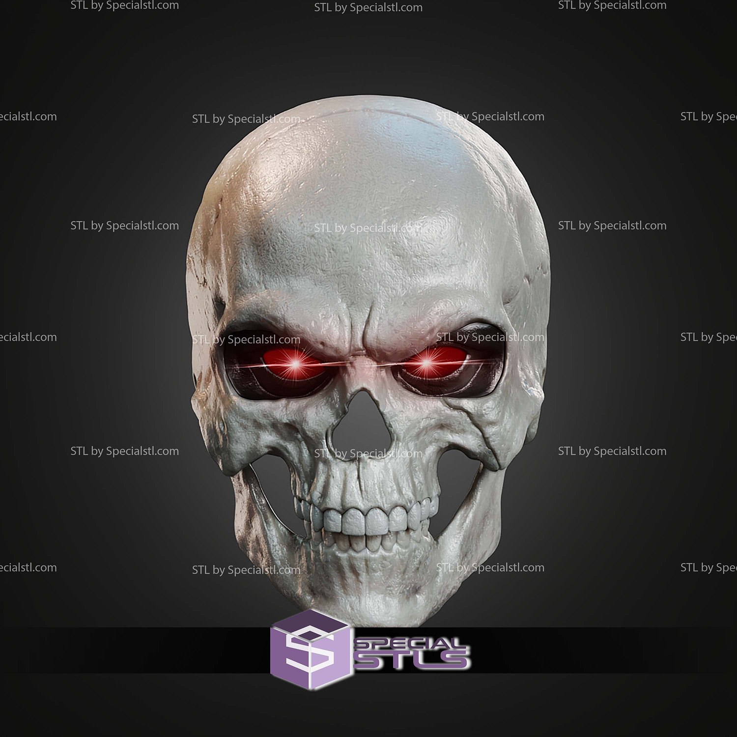Cosplay STL Files Skeletor Mask 3D Model — view 2