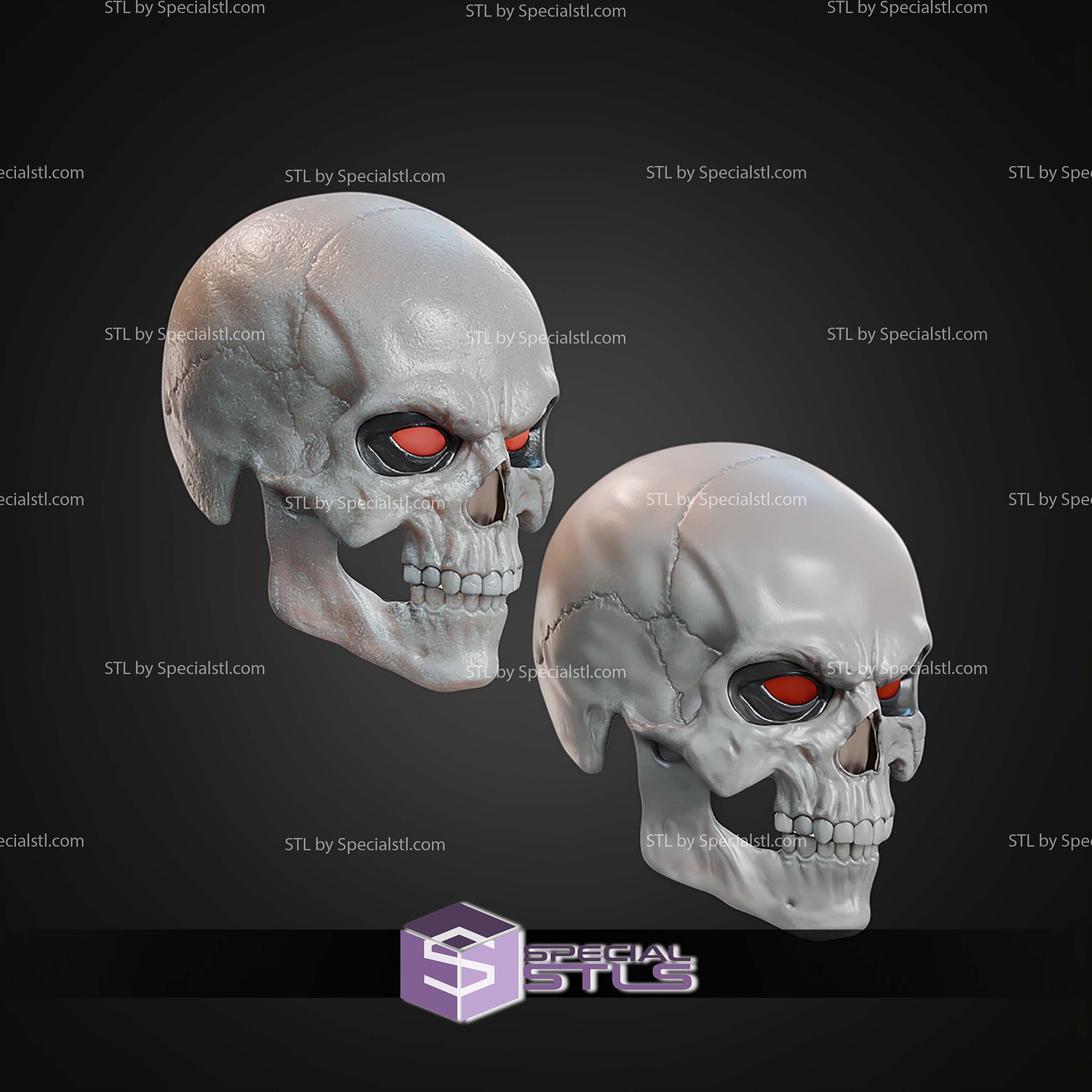 Cosplay STL Files Skeletor Mask 3D Model — view 6