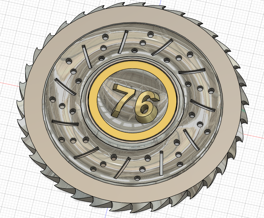 Fallout 76 Buzz Blade Spinner 3D STL Model
