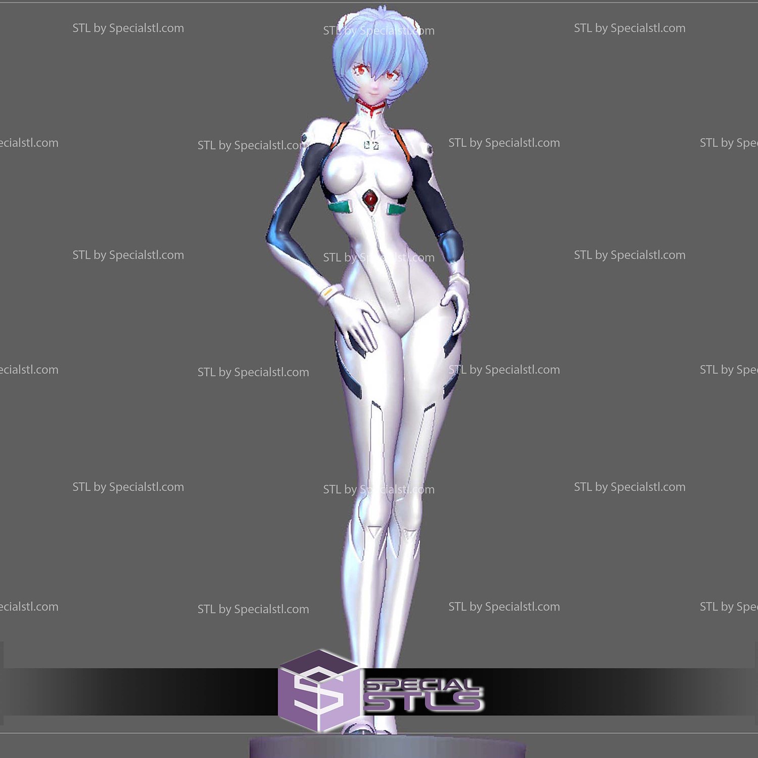Rei Ayami Plug Suit 3D Printer Files STL Model — view 2