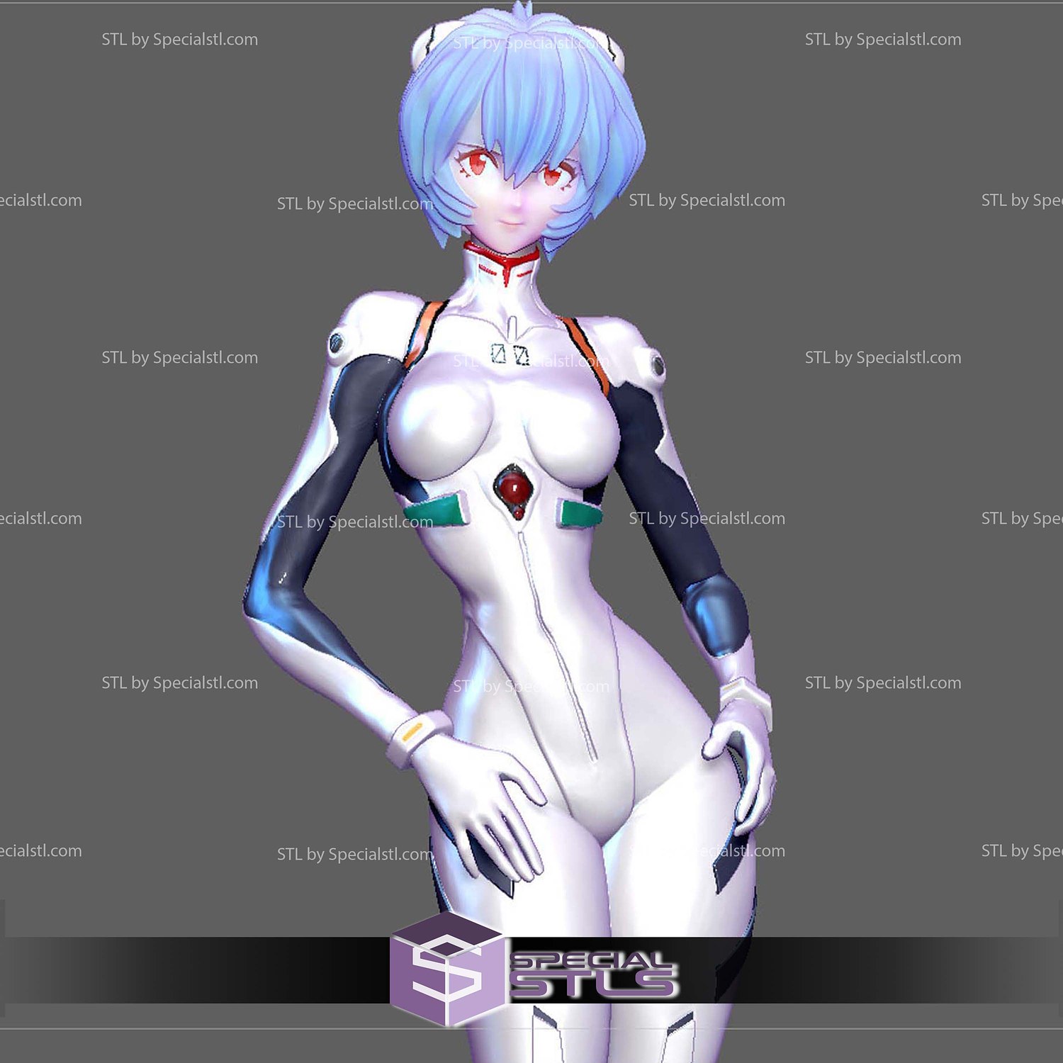 Rei Ayami Plug Suit 3D Printer Files STL Model — view 3