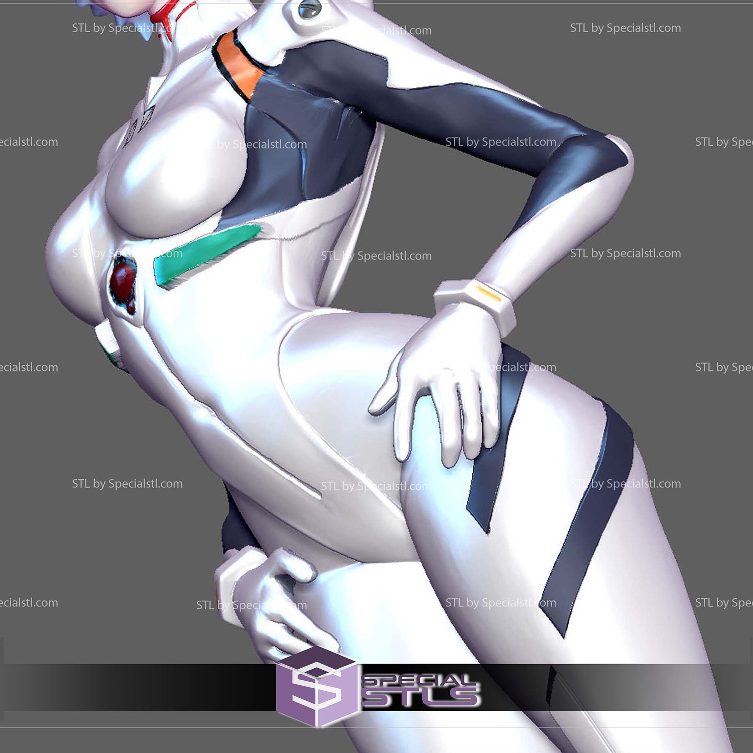 Rei Ayami Plug Suit 3D Printer Files STL Model — view 4