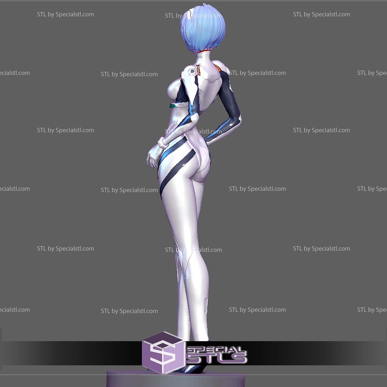 Rei Ayami Plug Suit 3D Printer Files STL Model — view 7