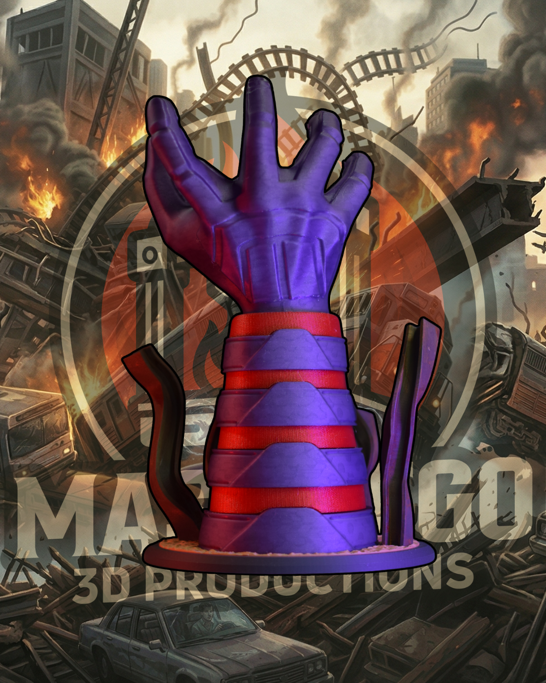 Magneto (Classic) - Hands of Power - Gaming Controller Holder 3D STL Model