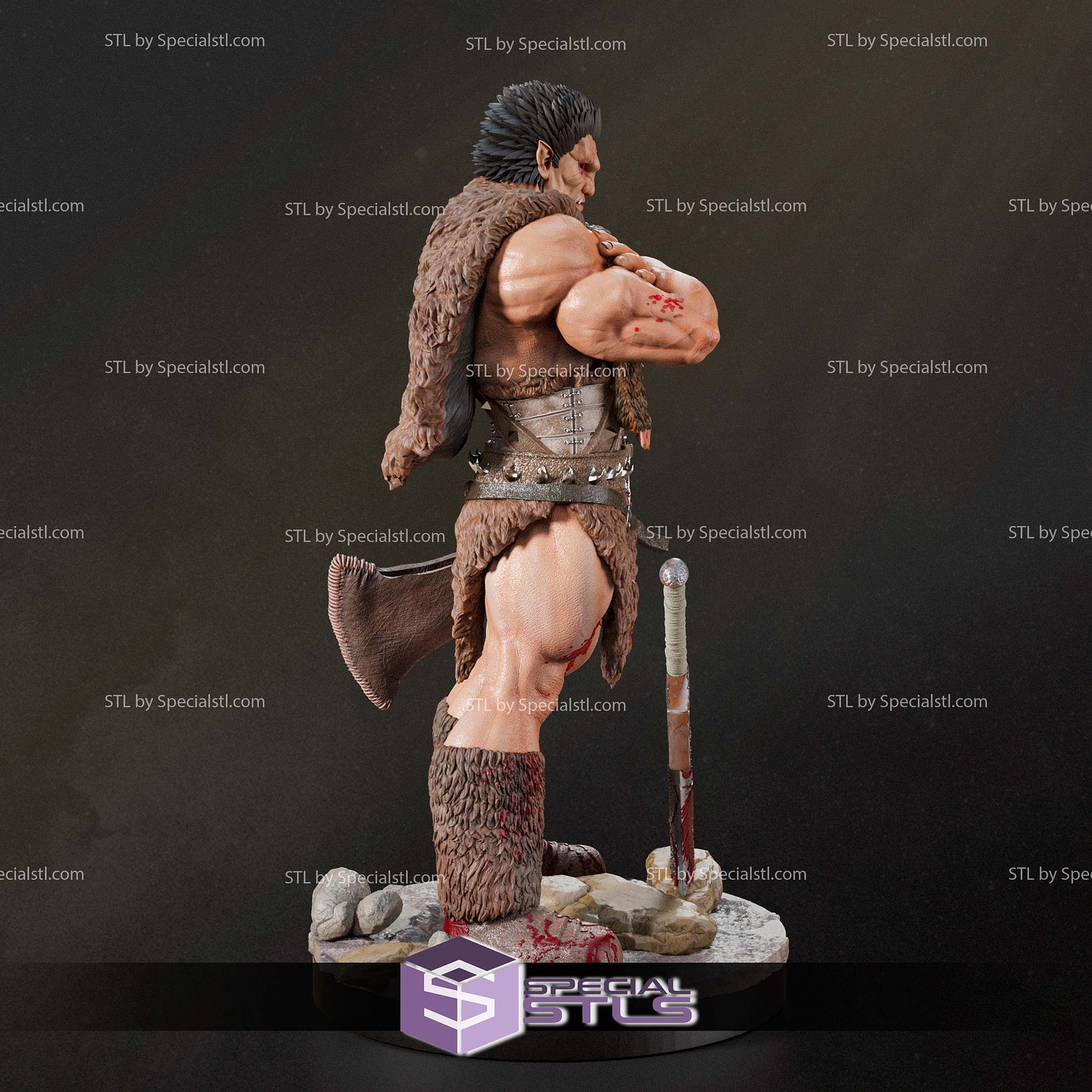 Zodd Berserk Standalone STL Files 3D Model — view 3