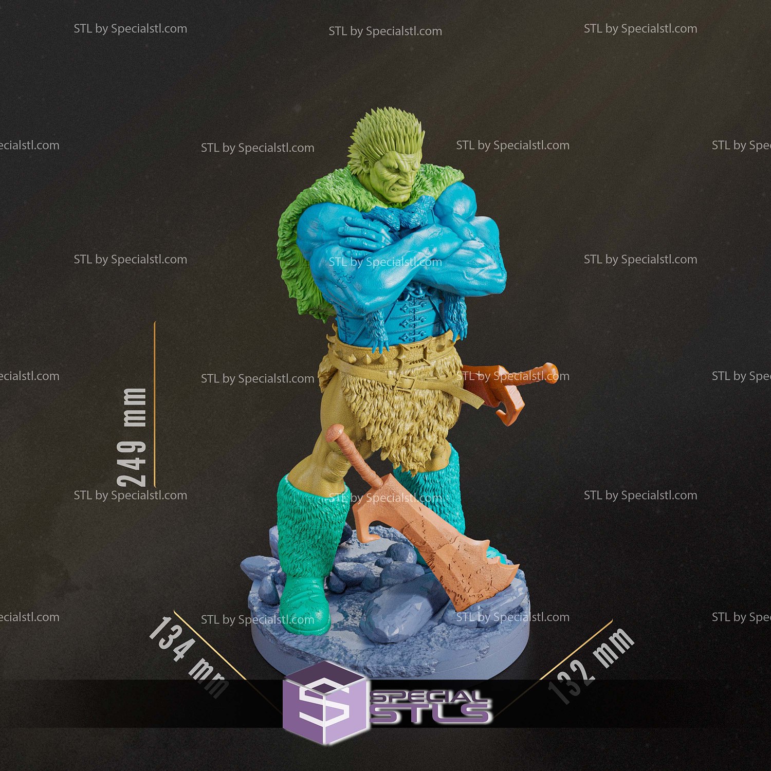 Zodd Berserk Standalone STL Files 3D Model — view 5