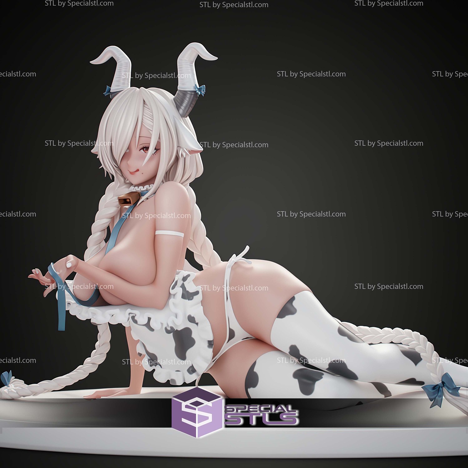 Owari Azur Lane Cow Girl 3D Print Files STL Model — view 5