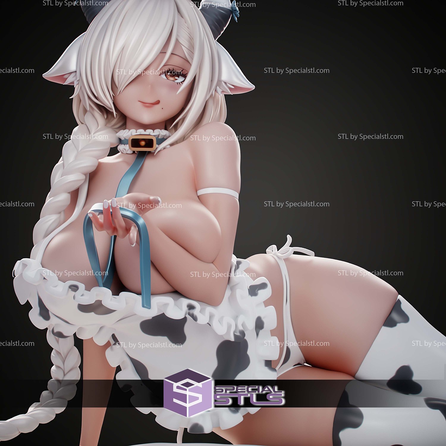 Owari Azur Lane Cow Girl 3D Print Files STL Model — view 6