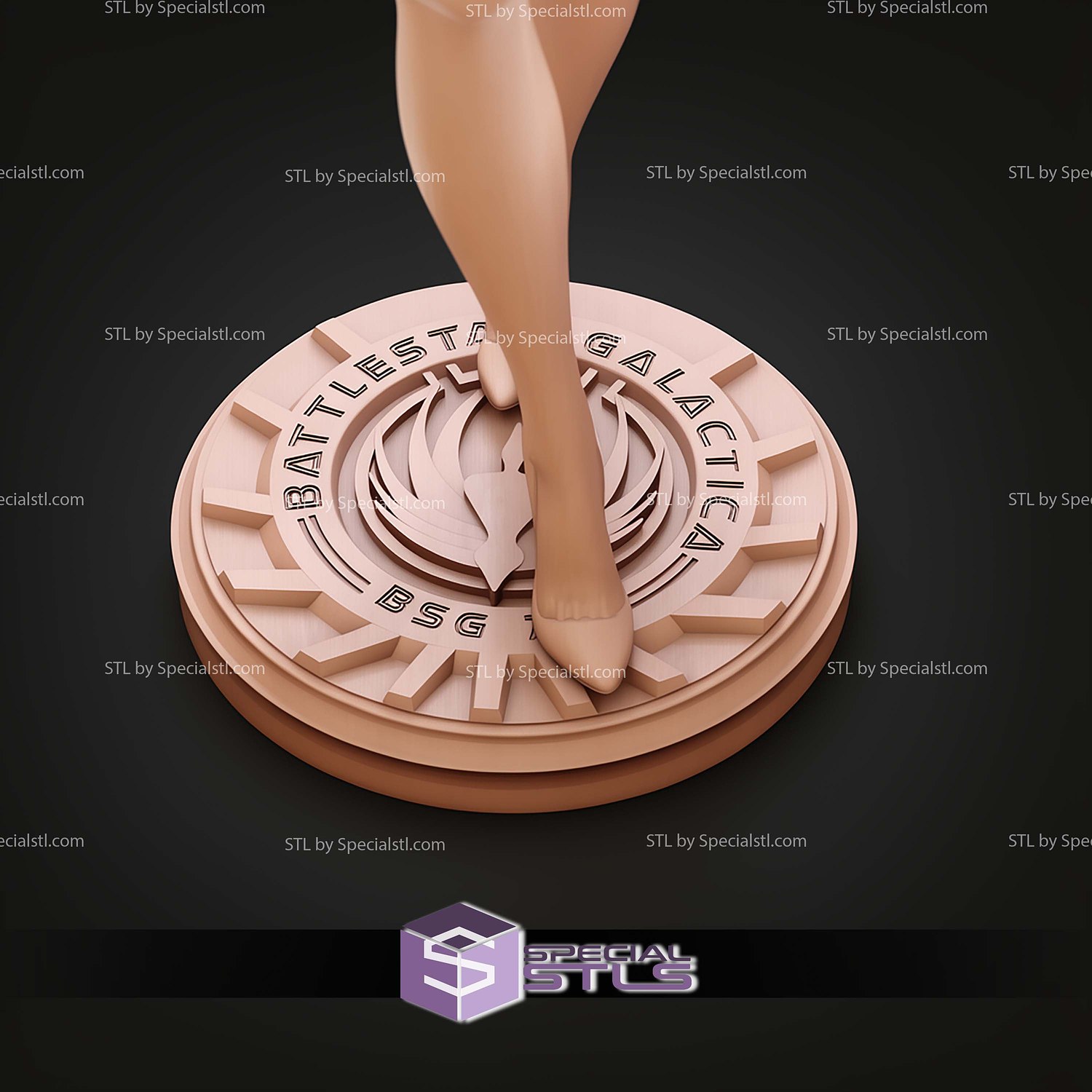 Six The Cylon Infiltrator Battlestar Galactica STL Files 3D Model — view 7