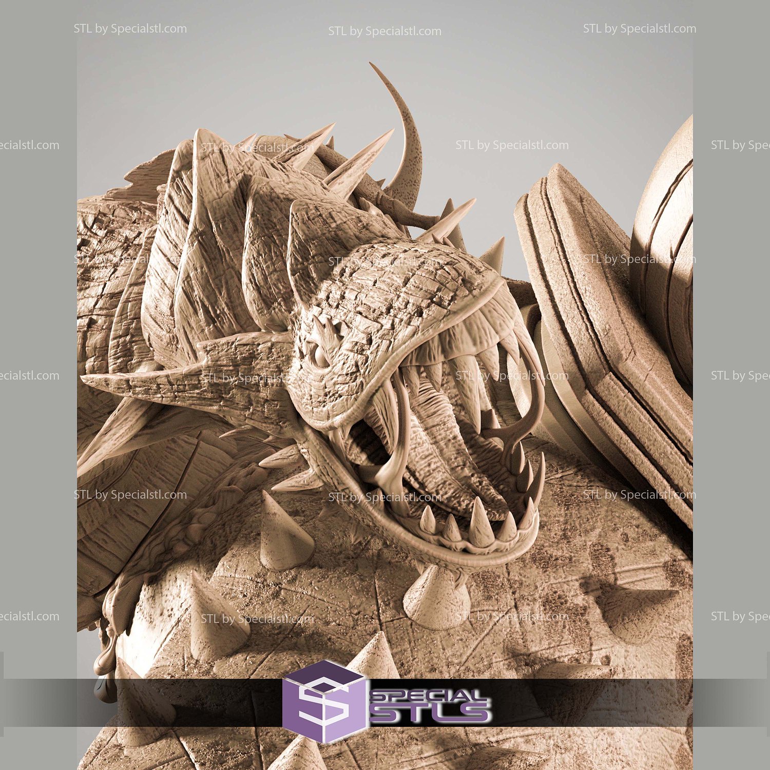 Annihilus Portrait Bust 3D Printer Files STL Model — view 3