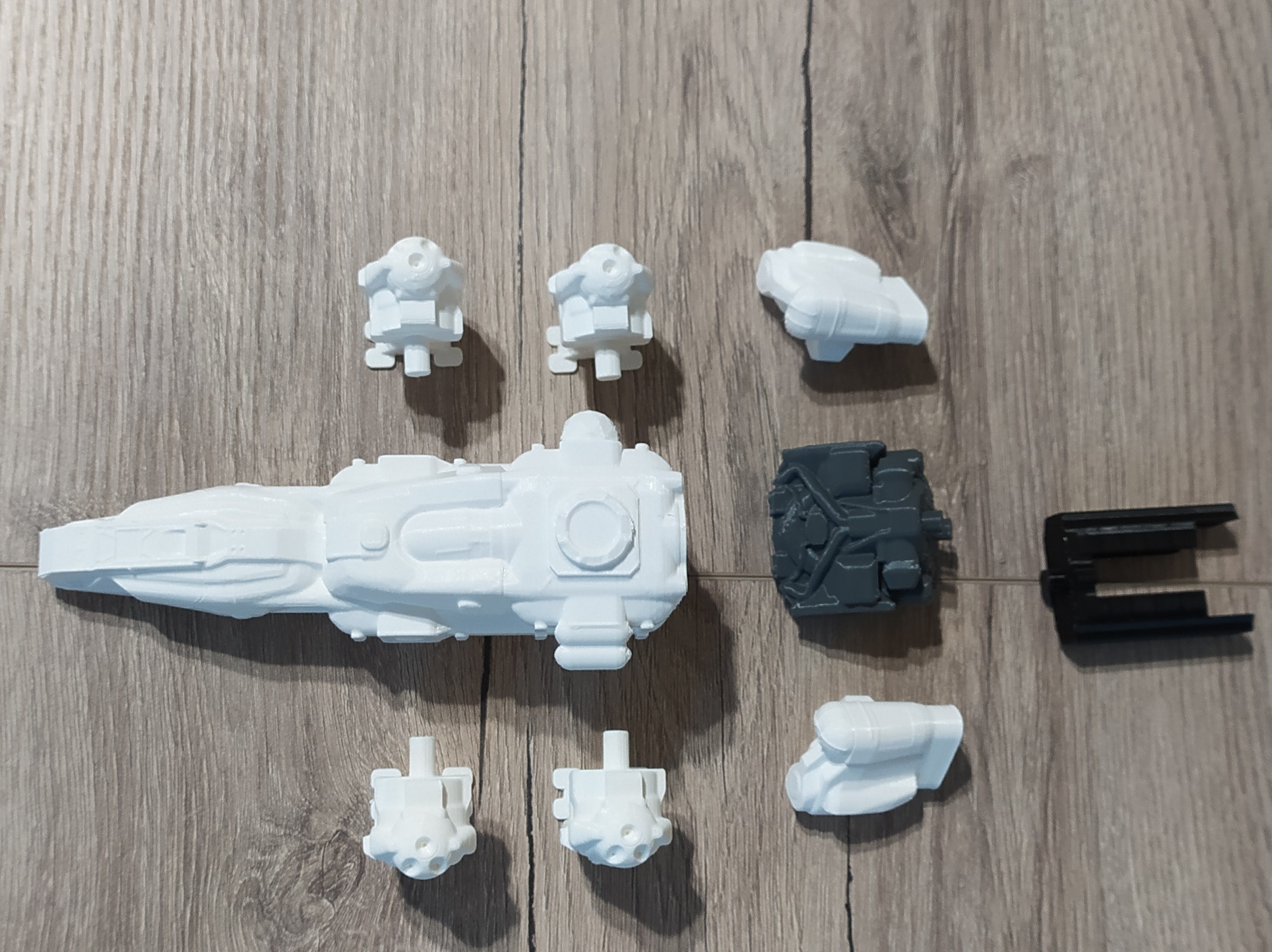 The Frontier Starship - Multipart print - DIY 3D STL Model — view 4