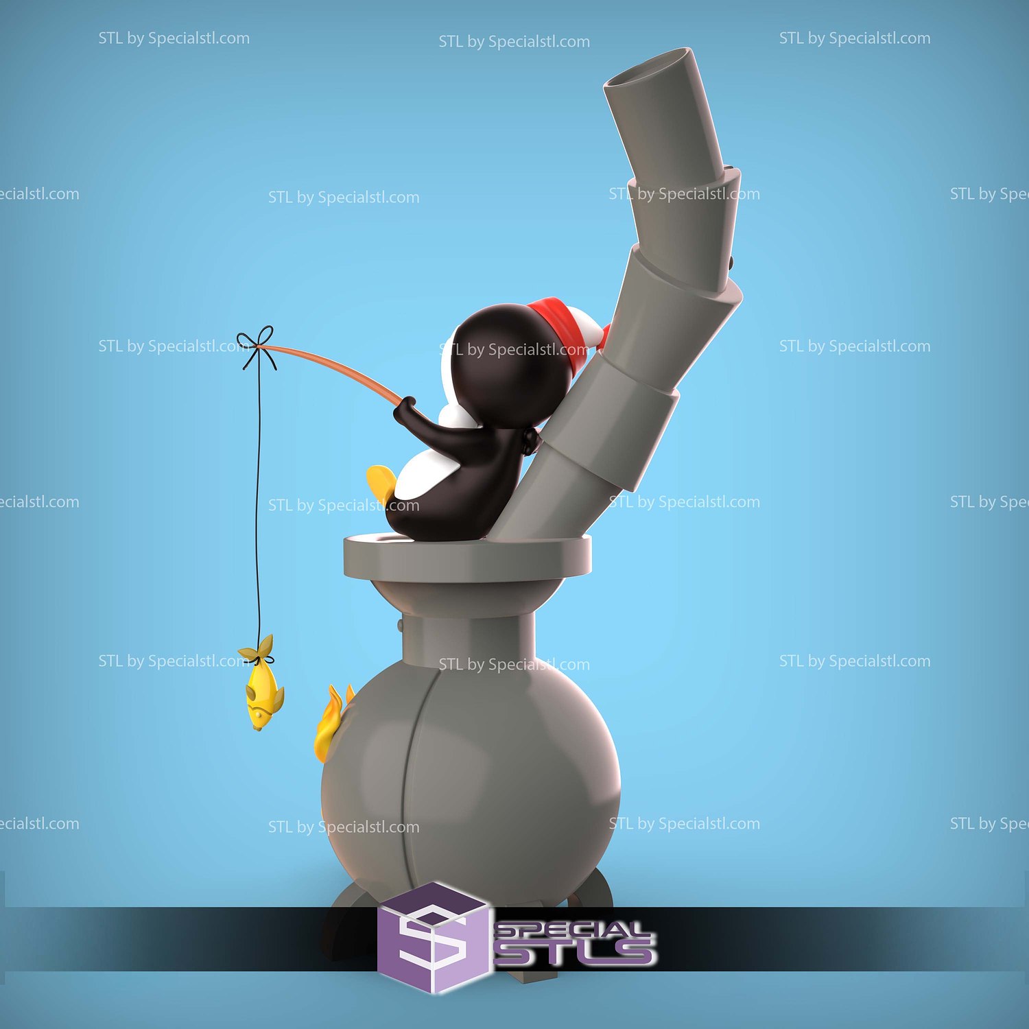 Chilly Willy Sculptures 3D Printing STL Model — view 5