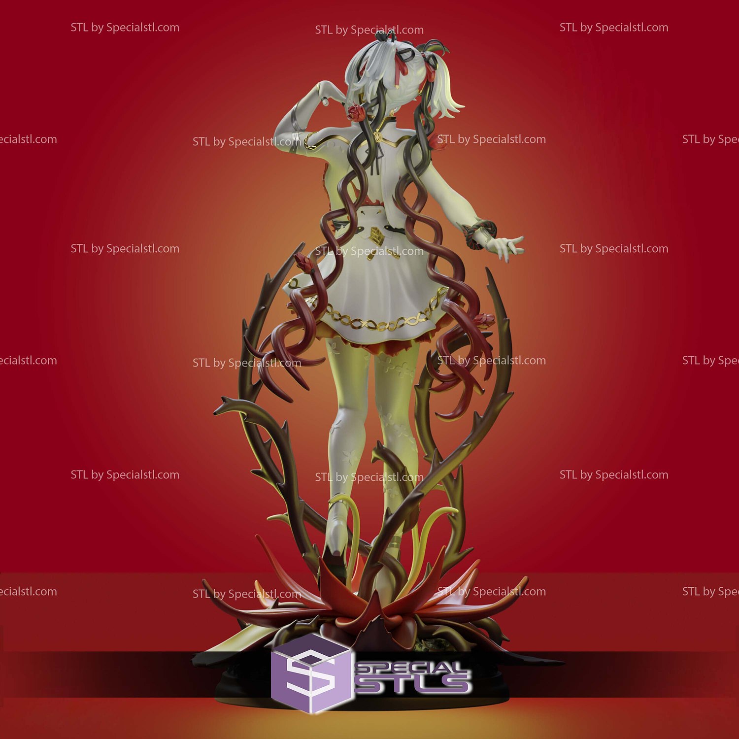 Camellya Wuthering Waves Sculptures 3D Printing STL Model — view 2