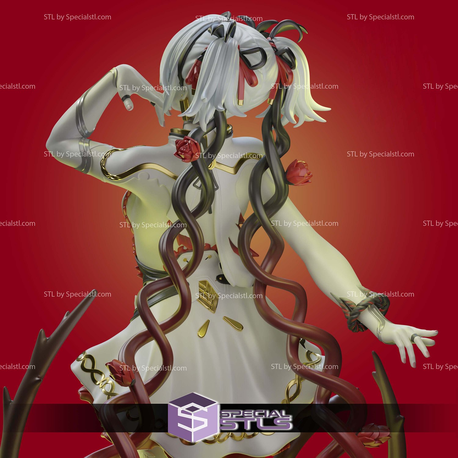 Camellya Wuthering Waves Sculptures 3D Printing STL Model — view 5