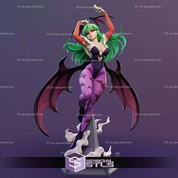 Morrigan Aensland Anime Style STL Files 3D Model — view 1