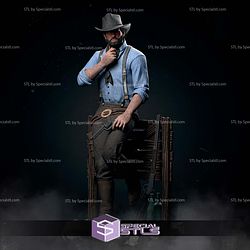 Arthur Morgan Waiting Sculptures 3D Printing STL Model