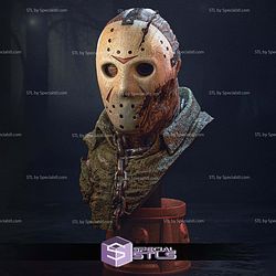 Jason Mask Bust STL Files 3D Model