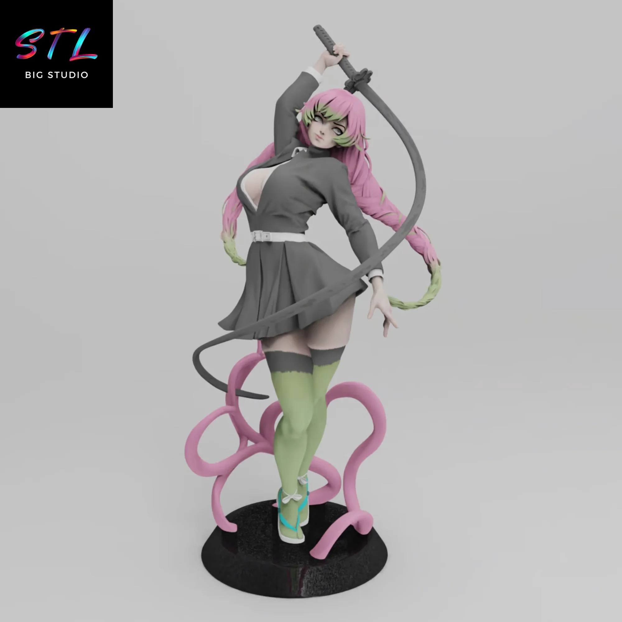 Mitsuri Kanroji STL | 3D Printable Figure | Demon Slayer Model — view 2