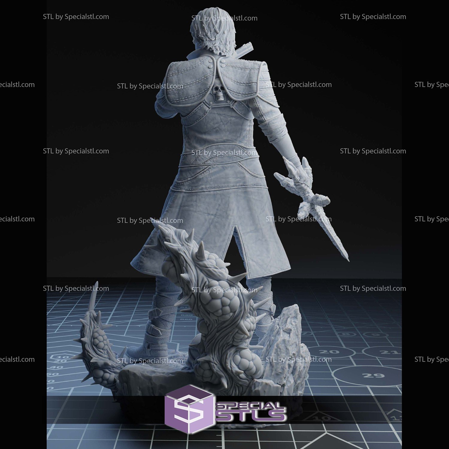 Dante Devil May Cry 5 Gun STL Files 3D Model — view 6