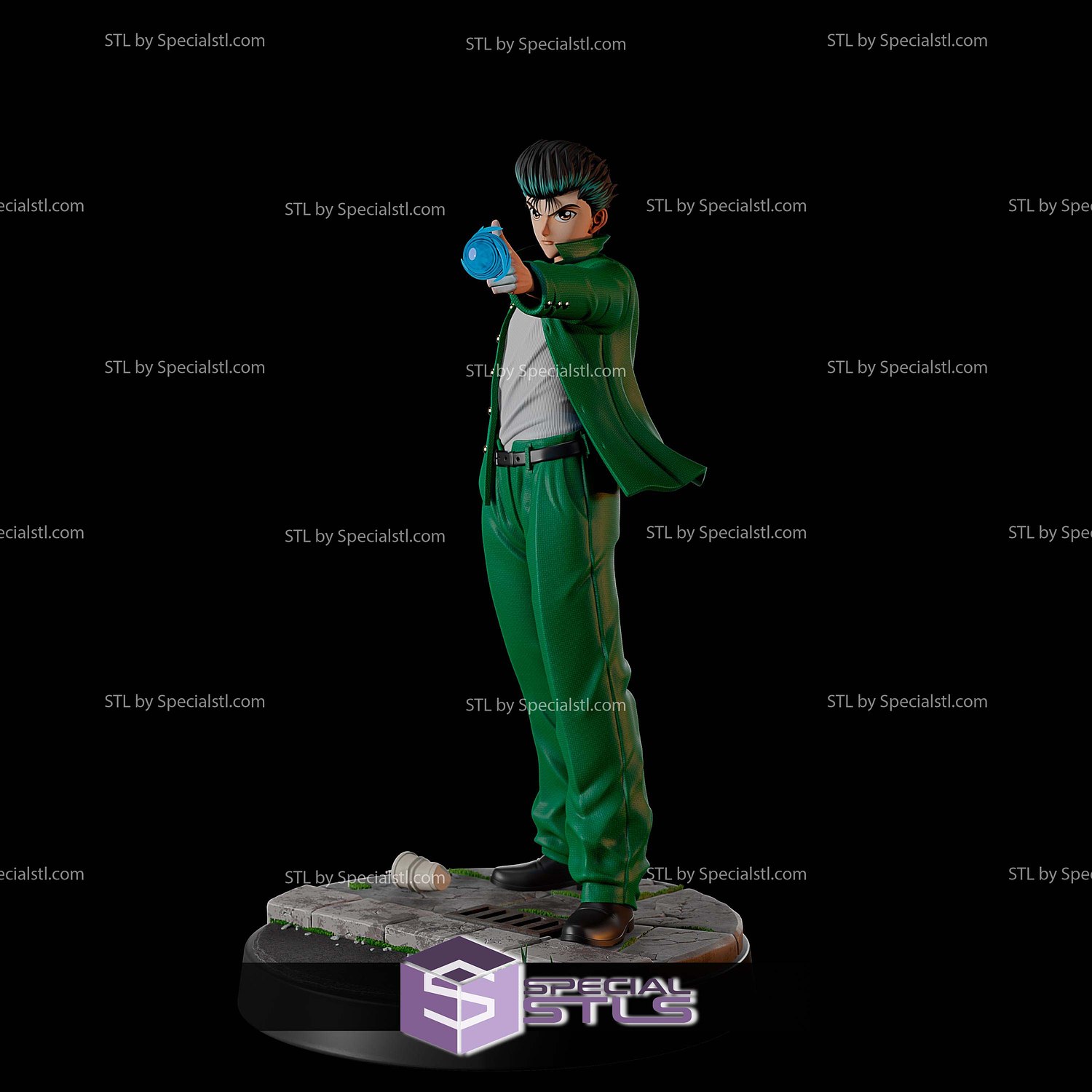 Yusuke Urameshi Yu Yu Hakusho STL Files 3D Model — view 6