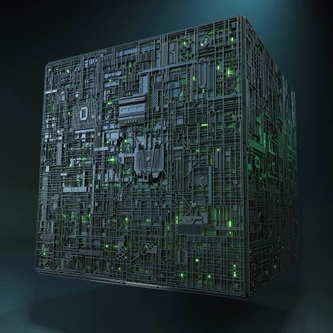 Borg Cube 3D Printer Files | Assembly STL Model