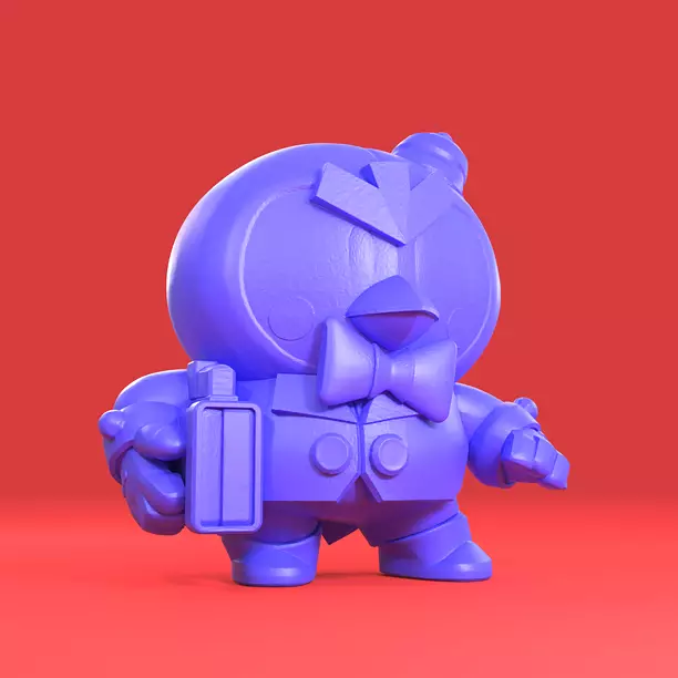 Mr P Original - Brawl Stars 3D STL Model