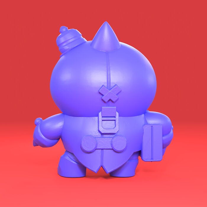 Mr P Original - Brawl Stars 3D STL Model — view 3