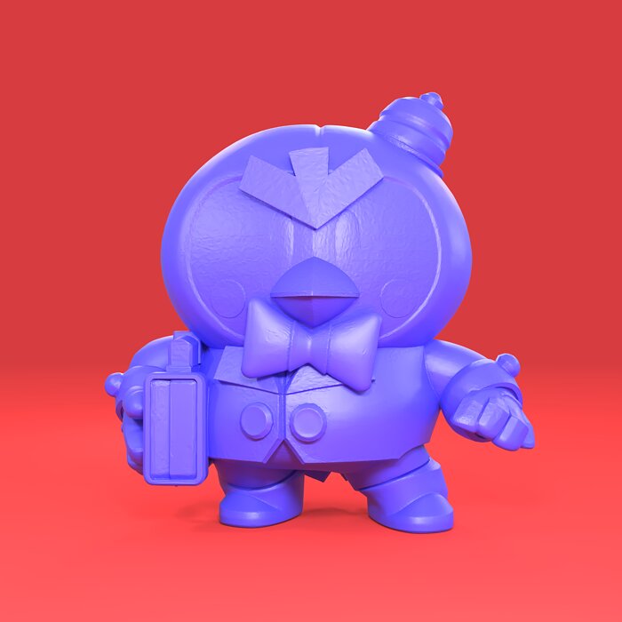 Mr P Original - Brawl Stars 3D STL Model — view 5