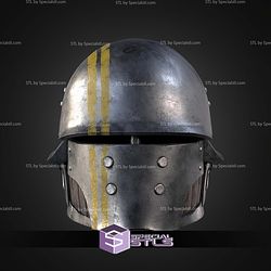 Cosplay STL Files Hell Divers 2 Bulwark Helmet 3D Model