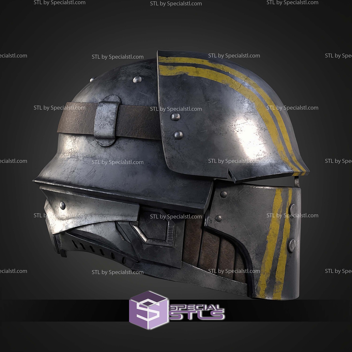 Cosplay STL Files Hell Divers 2 Bulwark Helmet 3D Model — view 2