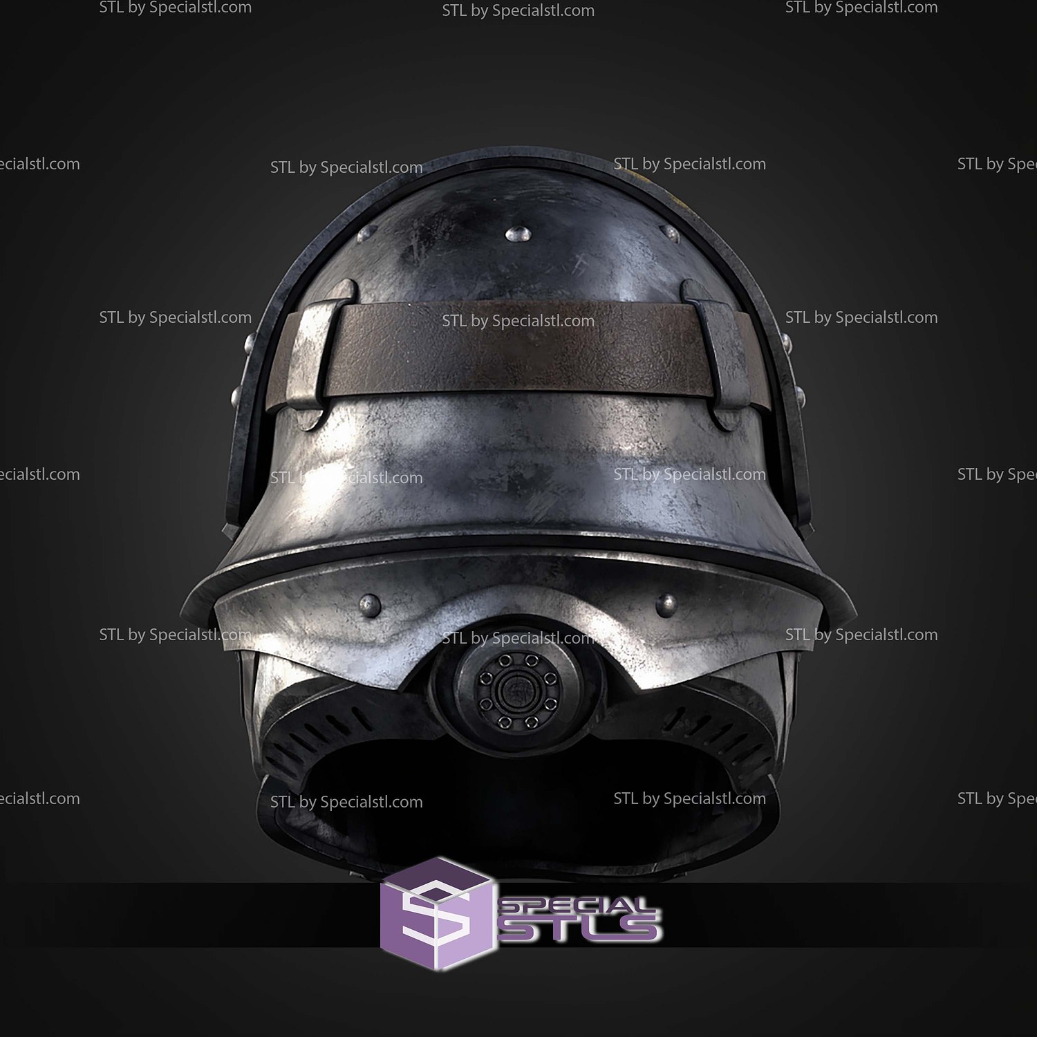 Cosplay STL Files Hell Divers 2 Bulwark Helmet 3D Model — view 4