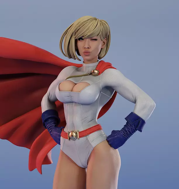 PowerGirl  by ES Monster 3D STL Model