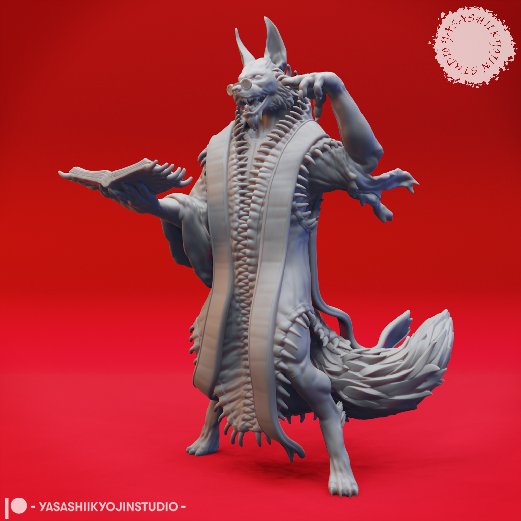 Arcanaloth Spell Caster - Tabletop Miniature (Pre-Supported) 3D STL Model