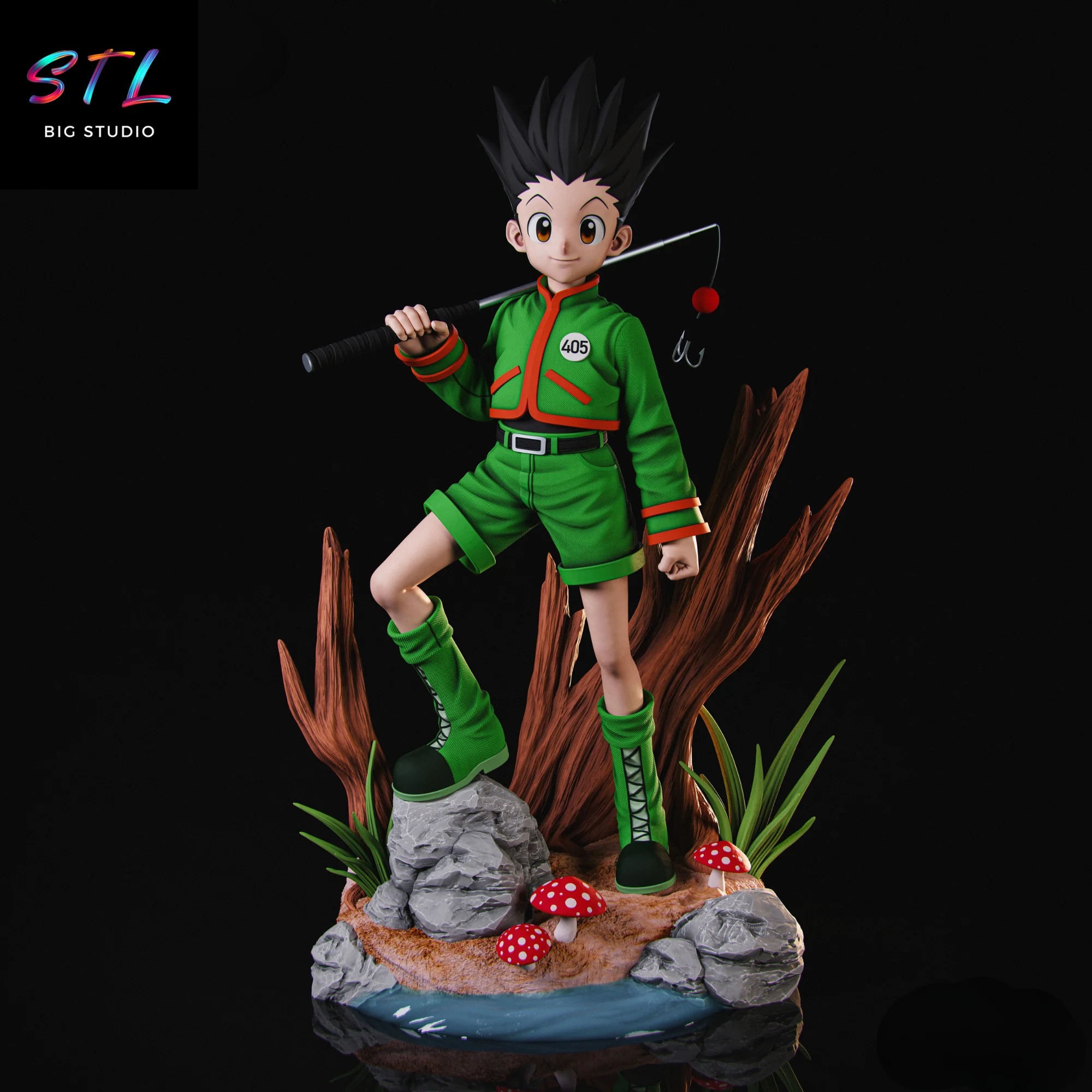 Gon Freecss STL | 3D Printable Figure | Hunter x Hunter Model