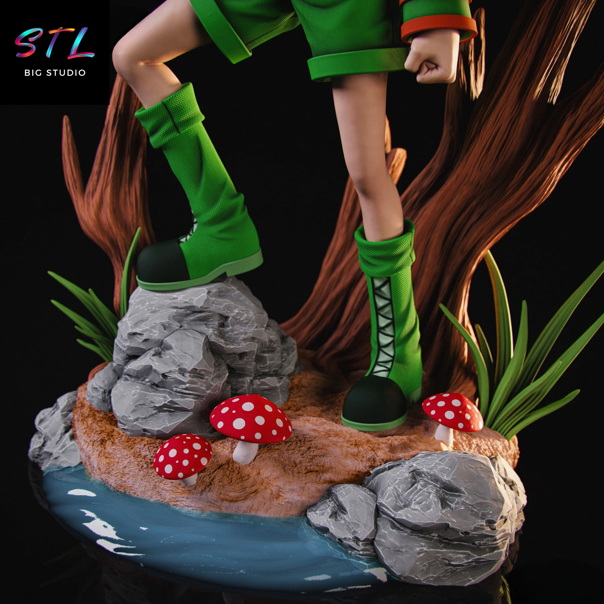 Gon Freecss STL | 3D Printable Figure | Hunter x Hunter Model — view 3