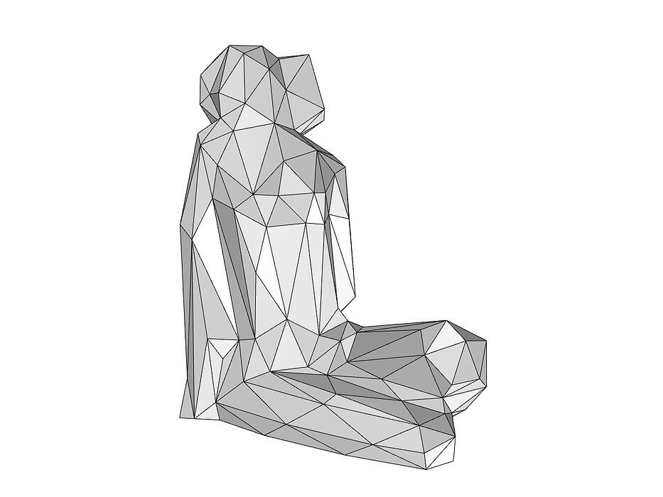 women pose 3D 3DS Model — view 4