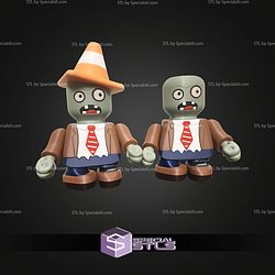 Super Basic STL Chunkbrainz Plants vs Zombies 3D Model