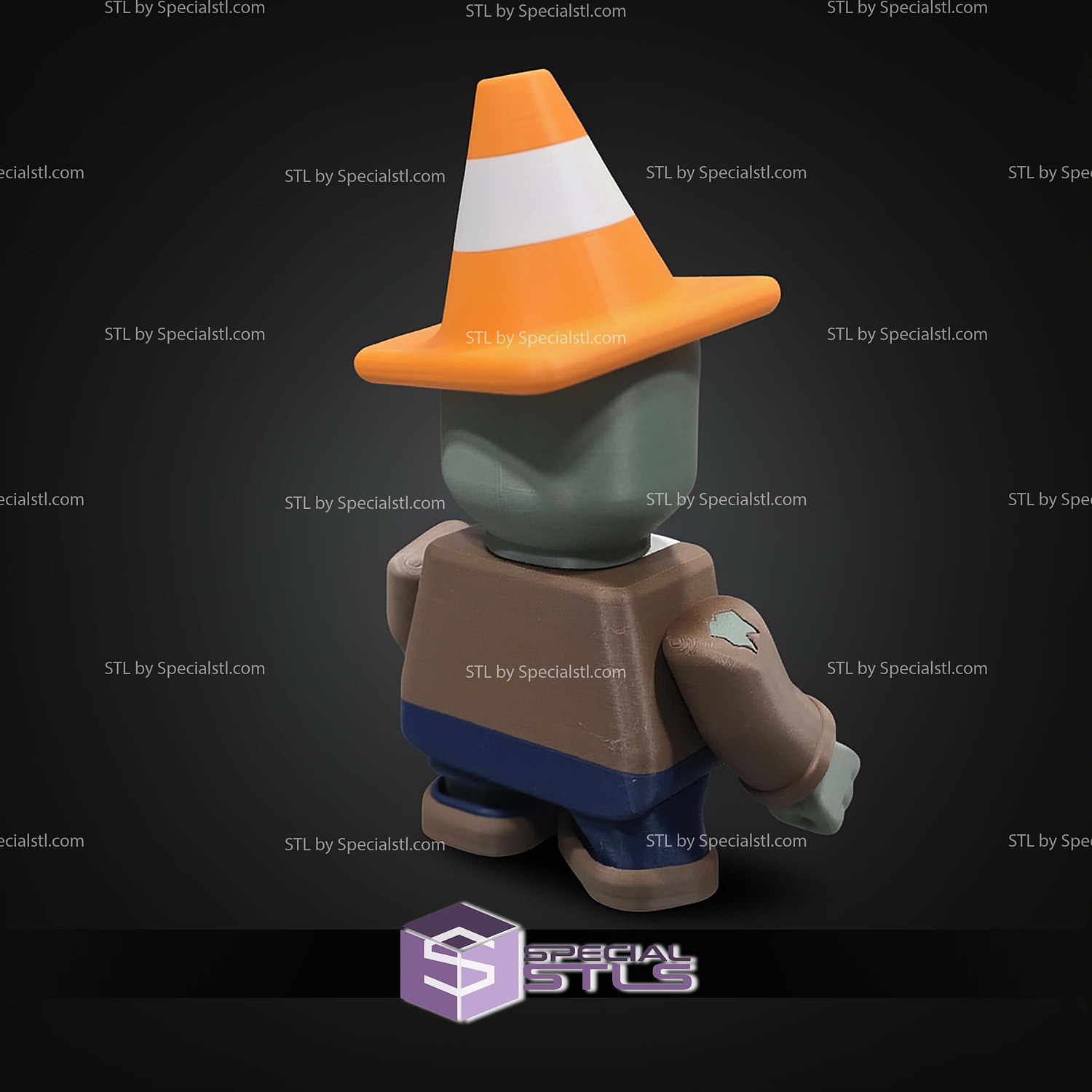 Super Basic STL Chunkbrainz Plants vs Zombies 3D Model — view 2
