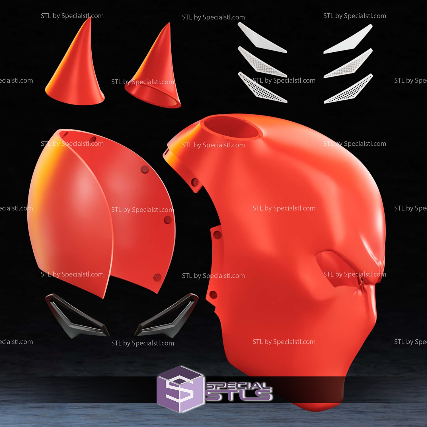 Cosplay STL Files SuperBat Superman Batman 3D Model — view 4