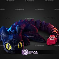 Super Basic STL Modular Night Fury 3D Model