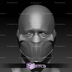 Cosplay STL Files Scorpion Mask Face Shell 3D Model