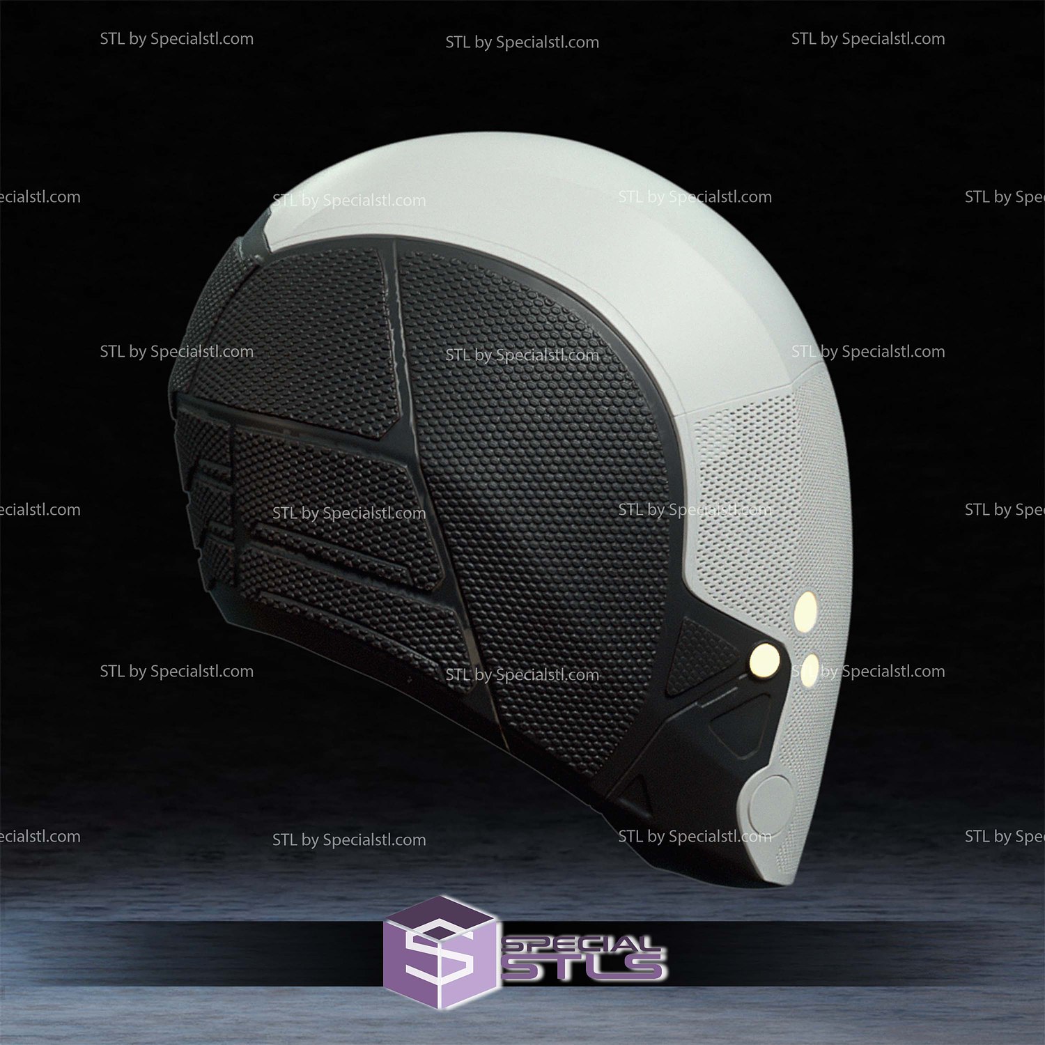 Cosplay STL Files Ghost Marvel Helmet 3D Model — view 2